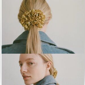 Maryam Nassir Zadeh Carnation Scrunchie NWT OLIVE